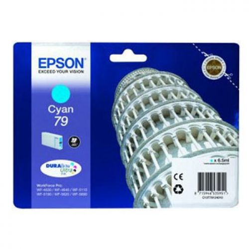 Epson Cartucho Cian L 900 paginas WorkForce Pro WF-5xxx Series / WF-4630DWF nº79 , Epson , EPSC13T79124010 , 8715946535951